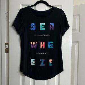 lululemon athletica Black Tee with Multicolor Graphic